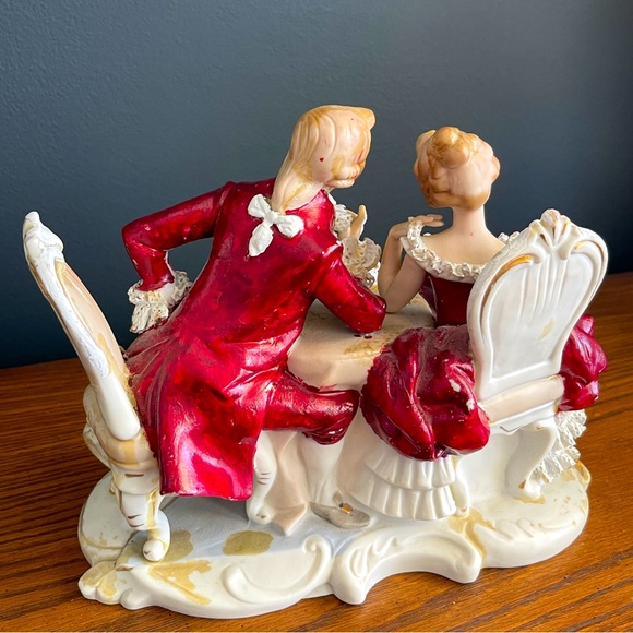 Vintage English Lover Porcelain. Dated 7/76 - Picture 9 of 11